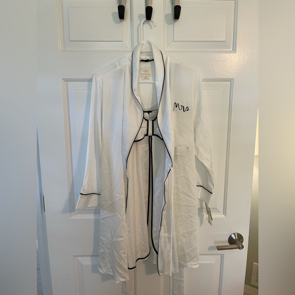 Kate Spade Chemise with Matching “Mrs” Robe